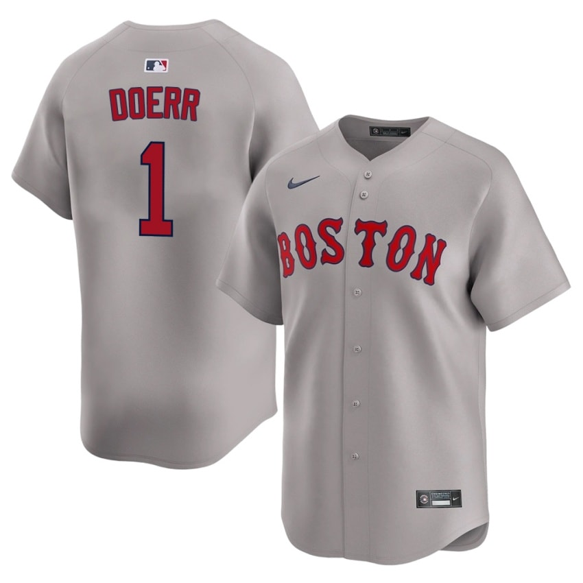 #1 Bobby Doerr The Crimson Men Baseball Player Jersey - Gray