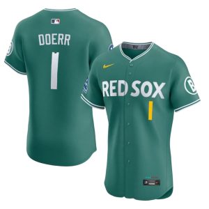 #1 Bobby Doerr The Sox Men Baseball Embroidery Jerseys - Green