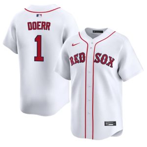 #1 Bobby Doerr BoSox Men's Baseball Game Jerseys - White