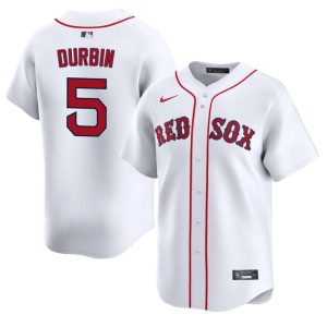 #5 Caleb Durbin The Sox Men's Baseball Limited Jersey - White