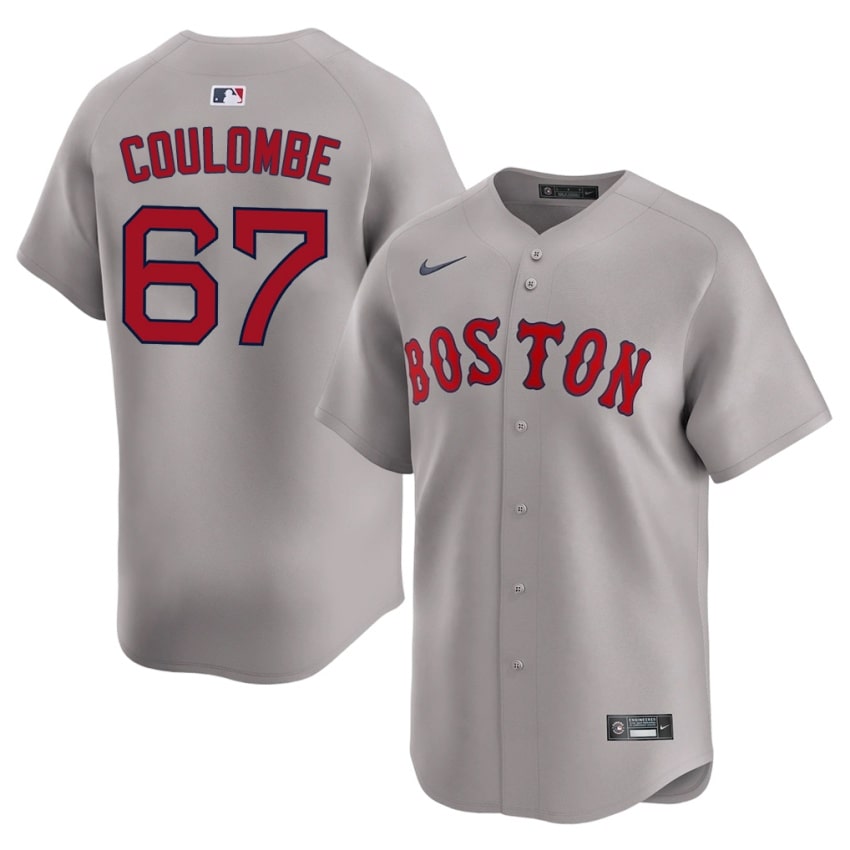 #67 Danny Coulombe BRS Men's Baseball MLB Jerseys - Gray