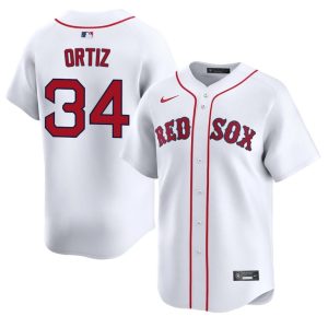 #34 David Ortiz The Sawx Men's Baseball Official Jersey - White