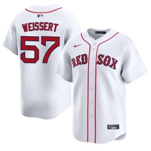 #57 Greg Weissert The Crimson Men Baseball Player Jersey - White