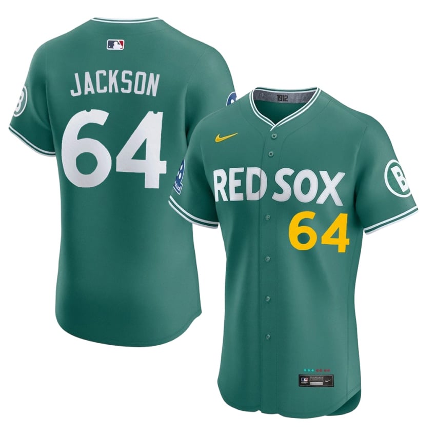 #64 Isaiah Jackson The Crimson Mens Baseball Player Jerseys - Green