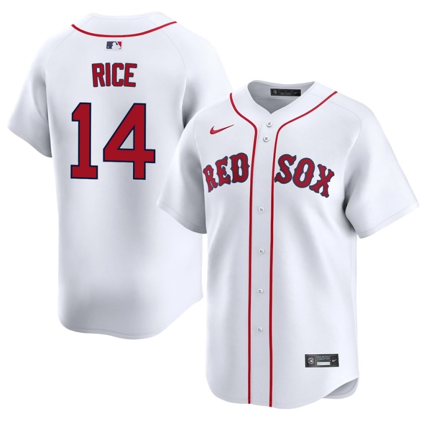#14 Jim Rice Boston Mens Baseball Replica Jerseys - White