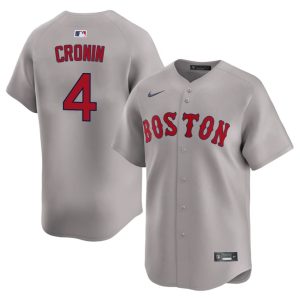 #4 Joe Cronin BRS Men's Baseball Authentic Jersey - Gray