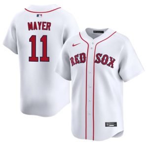 #11 Marcelo Mayer BOS Mens Baseball Official Jerseys - White