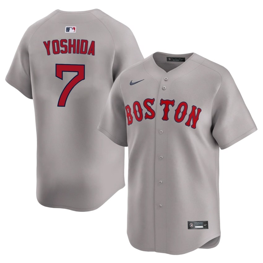 #7 Masataka Yoshida The Crimson Mens Baseball Stitched Jerseys - Gray