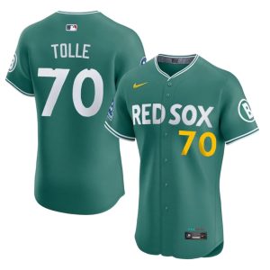 #70 Payton Tolle Red Sox Men's Baseball Popular Jerseys - Green