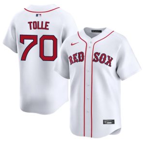 #70 Payton Tolle The Crimson Men's Baseball Game Jersey - White