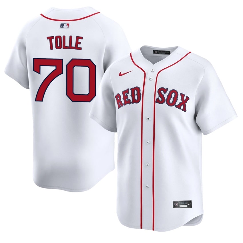 #70 Payton Tolle The Crimson Men's Baseball Game Jersey - White