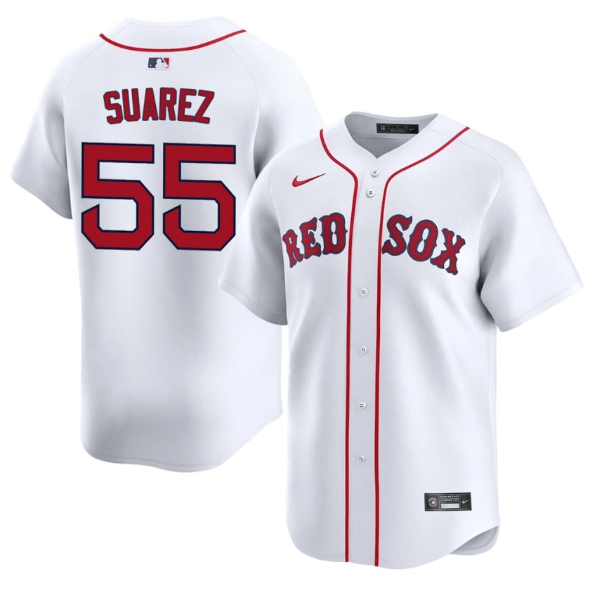 #55 Ranger Suarez BoSox Men Baseball Official Jersey - White