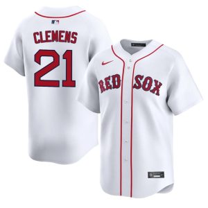 #21 Roger Clemens The Crimson Men's Baseball Replica Jersey - White