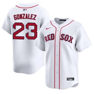 #23 Romy Gonzalez The Sawx Men Baseball Limited Jersey - White