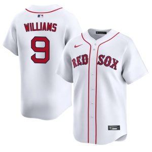 #9 Ted Williams BOS Men Baseball Player Jersey - White