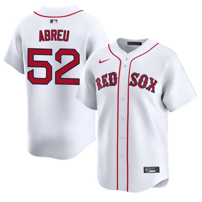 #52 Wilyer Abreu Boston Red Sox Men's Baseball Replica Jersey - White