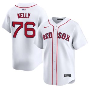 #76 Zack Kelly Red Sox Men Baseball 2026 Jersey - White