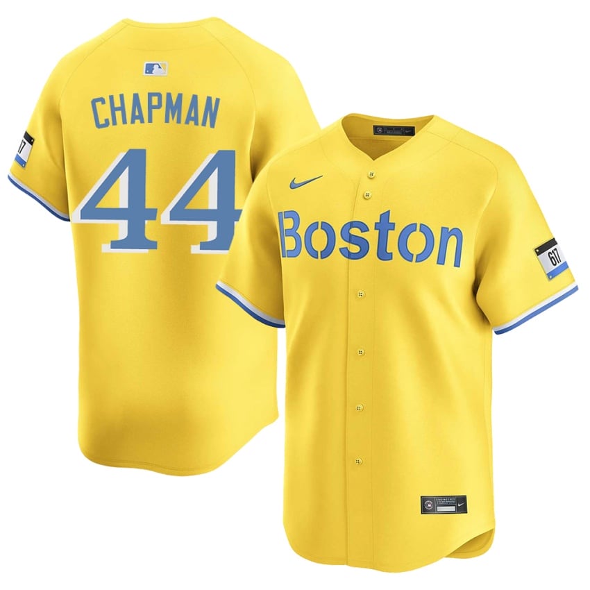 #44 Aroldis Chapman The Sox Men Baseball Popular Jerseys - Gold