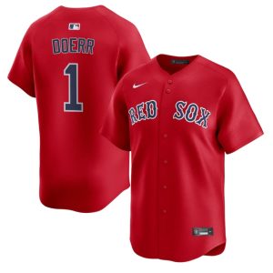 #1 Bobby Doerr Boston Men Baseball Game Jerseys - Red