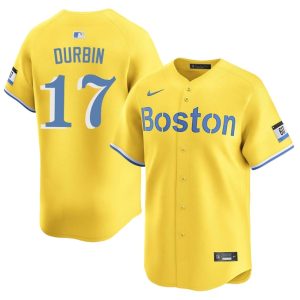 #17 Caleb Durbin Olde Towne Team Mens Baseball Limited Jerseys - Gold
