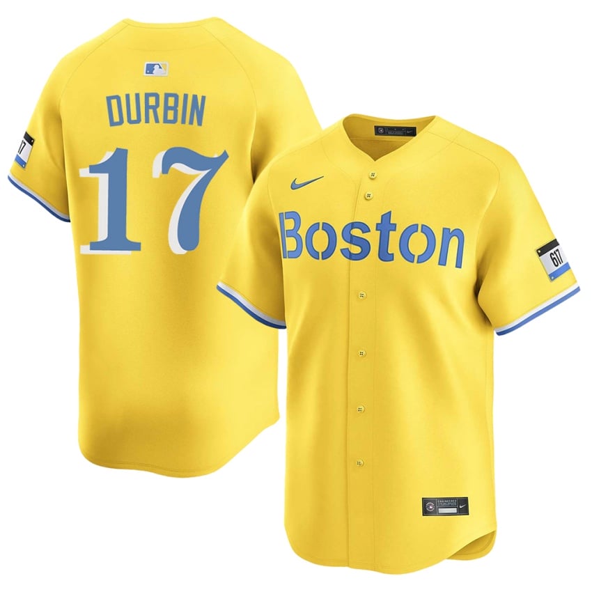 #17 Caleb Durbin Olde Towne Team Mens Baseball Limited Jerseys - Gold