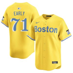 #71 Connelly Early The Sox Men Baseball Stitched Jersey - Gold