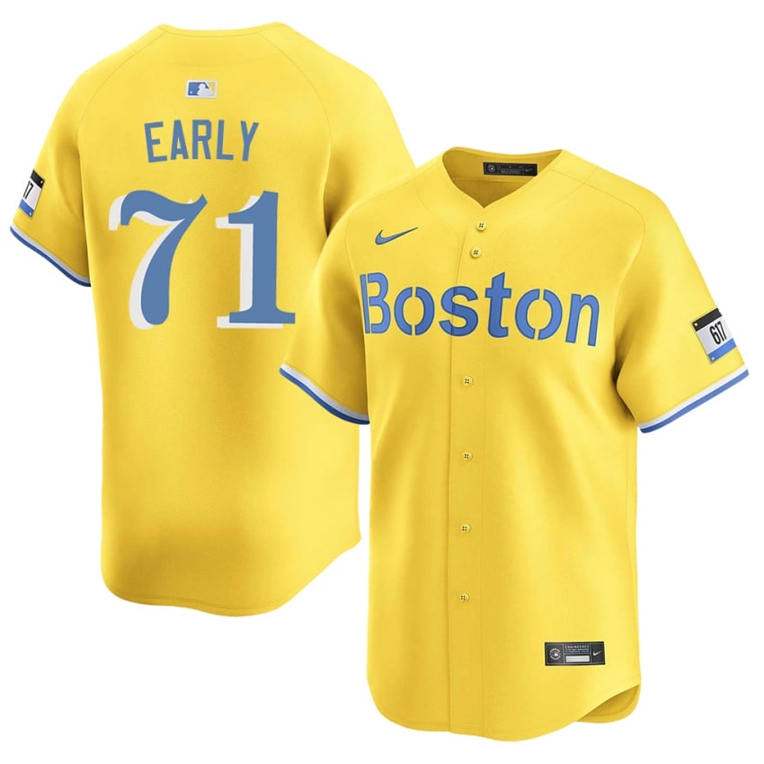 #71 Connelly Early The Sox Men Baseball Stitched Jersey - Gold