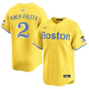 #2 Isiah Kiner-Falefa Carmine Hose Men Baseball Embroidery Jerseys - Gold