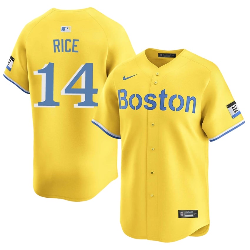 #14 Jim Rice Olde Towne Team Mens Baseball 2026-27 Jerseys - Gold
