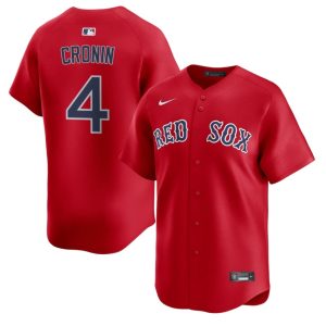 #4 Joe Cronin BOS Men Baseball Authentic Jerseys - Red