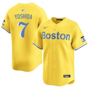 #7 Masataka Yoshida The Crimson Men Baseball 2026 Jersey - Gold