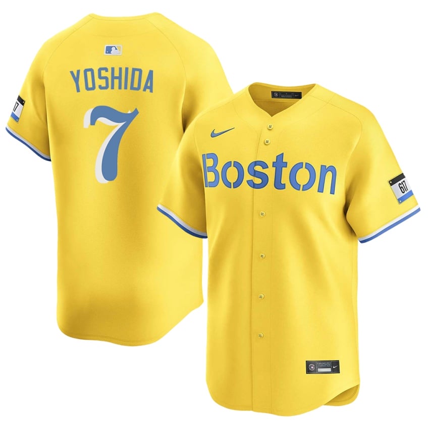 #7 Masataka Yoshida The Crimson Men Baseball 2026 Jersey - Gold