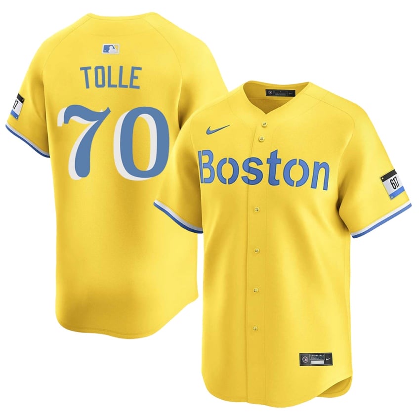 #70 Payton Tolle Olde Towne Team Mens Baseball 2026-27 Jerseys - Gold