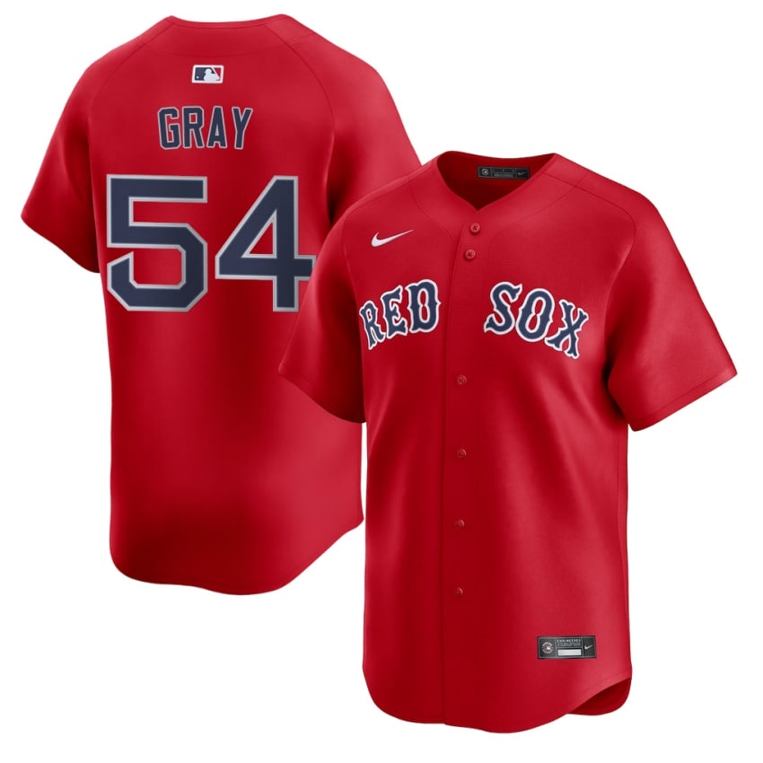 #54 Sonny Gray The Sox Men's Baseball New Jersey - Red