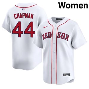 #44 Aroldis Chapman BOS Women Baseball 2026-27 Jersey - White