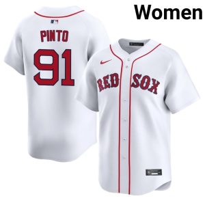 #91 Avinson Pinto The Crimson Women's Baseball Limited Jerseys - White