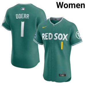 #1 Bobby Doerr The Sox Womens Baseball Limited Jerseys - Green
