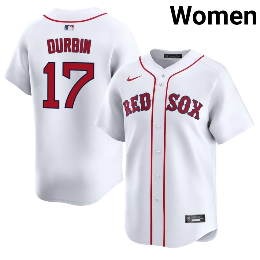 #17 Caleb Durbin The Sawx Womens Baseball 2026 Jersey - White