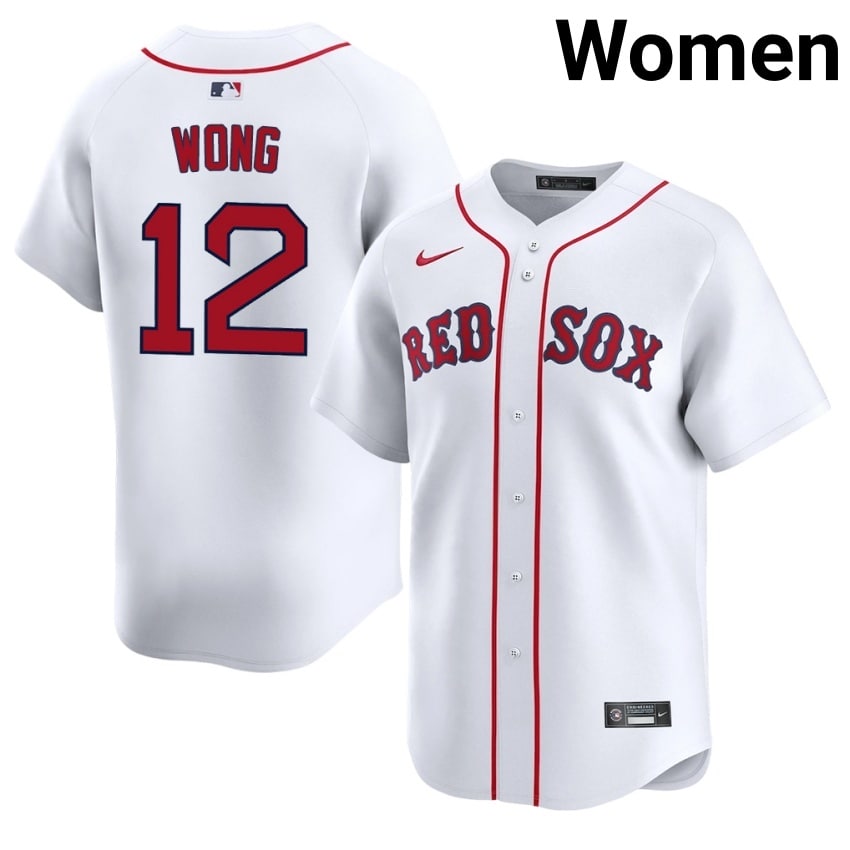 #12 Connor Wong The Sawx Women Baseball Game Jersey - White