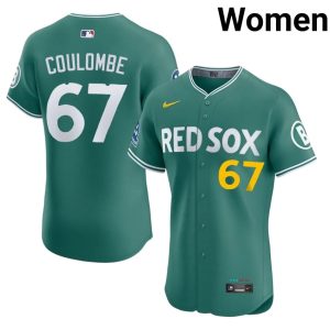#67 Danny Coulombe Red Sox Nation Women's Baseball 2026 Jerseys - Green