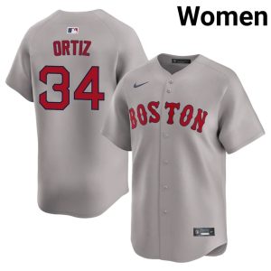 #34 David Ortiz Olde Towne Team Women Baseball 2026 Jersey - Gray