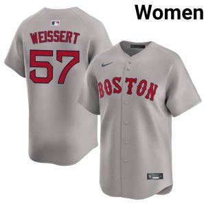 #57 Greg Weissert BRS Women's Baseball 2026 Jersey - Gray