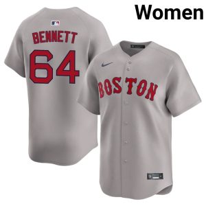 #64 Jake Bennett BRS Women Baseball Player Jerseys - Gray