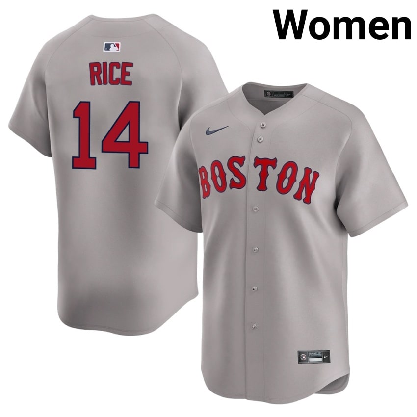 #14 Jim Rice Boston Women Baseball 2026 Jerseys - Gray