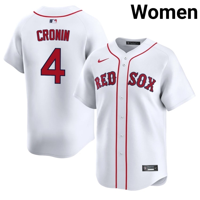 #4 Joe Cronin Boston Red Sox Women's Baseball Popular Jerseys - White