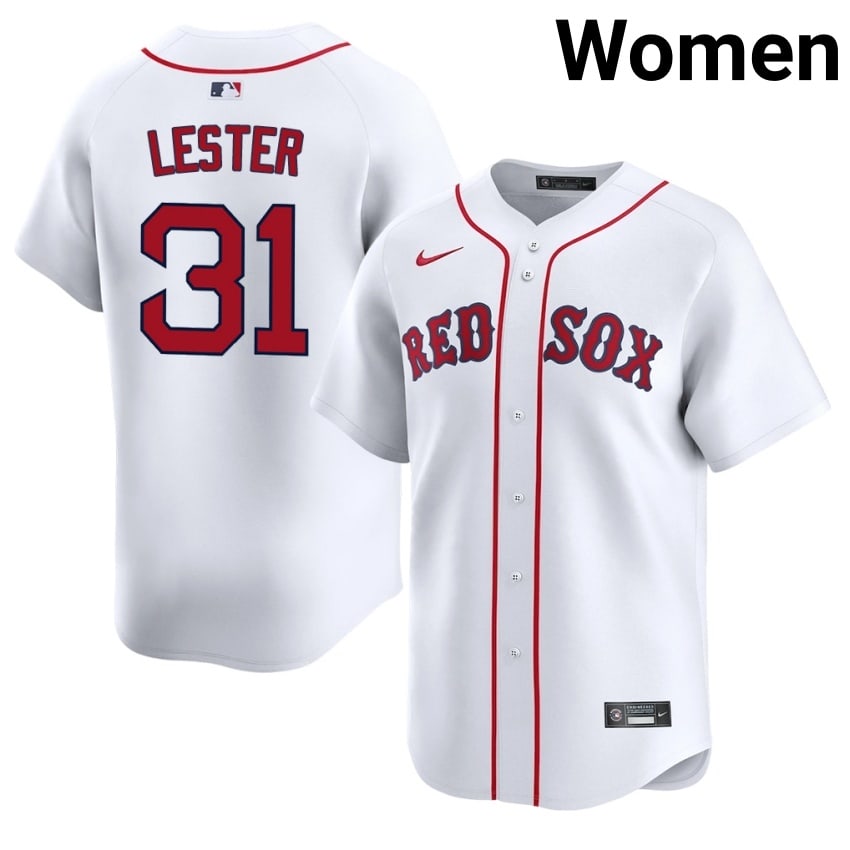 #31 Jon Lester Olde Towne Team Women Baseball Game Jersey - White