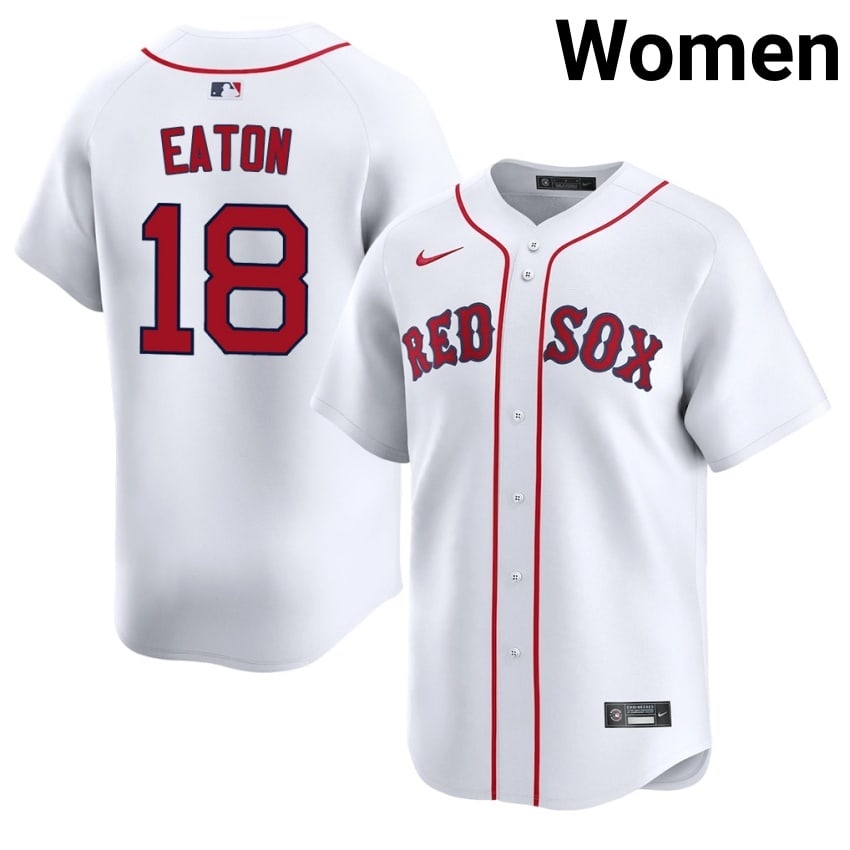 #18 Nate Eaton Olde Towne Team Women Baseball Embroidery Jerseys - White