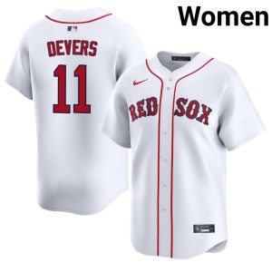 #11 Rafael Devers Boston Women Baseball Limited Jersey - White