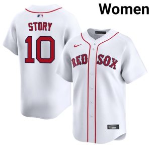 #10 Trevor Story BoSox Women's Baseball Stitched Jerseys - White
