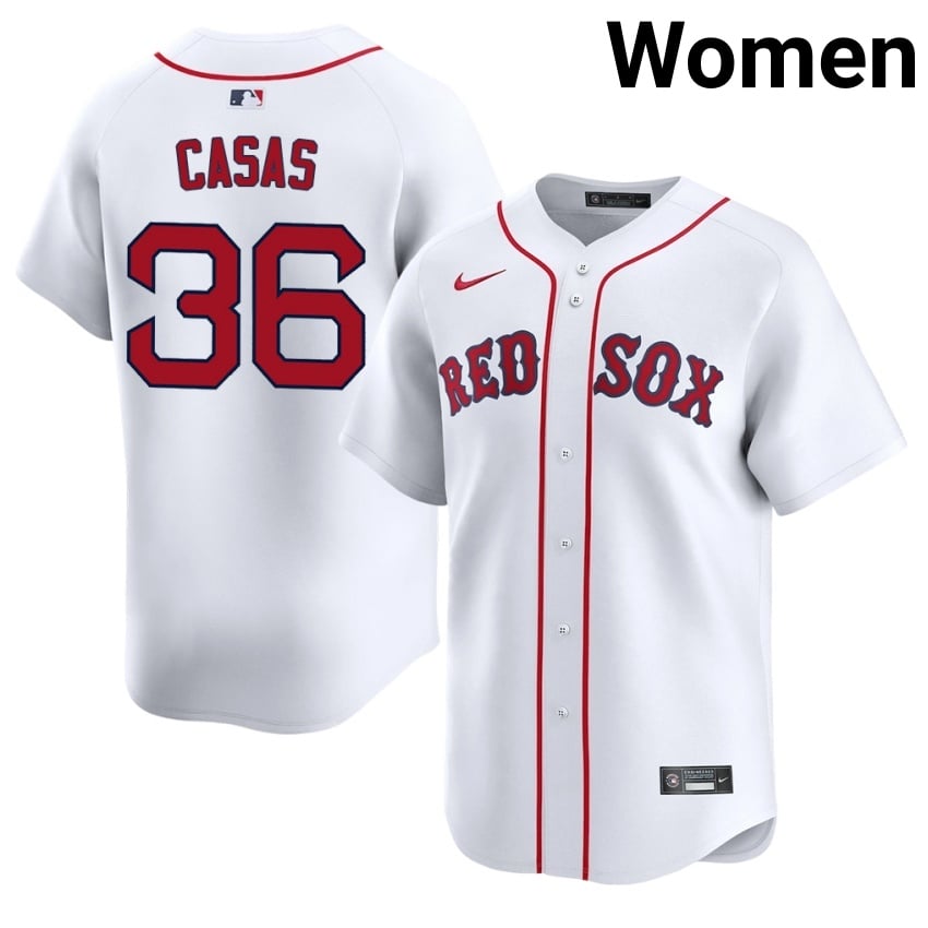 #36 Triston Casas The Sox Womens Baseball Stitched Jersey - White